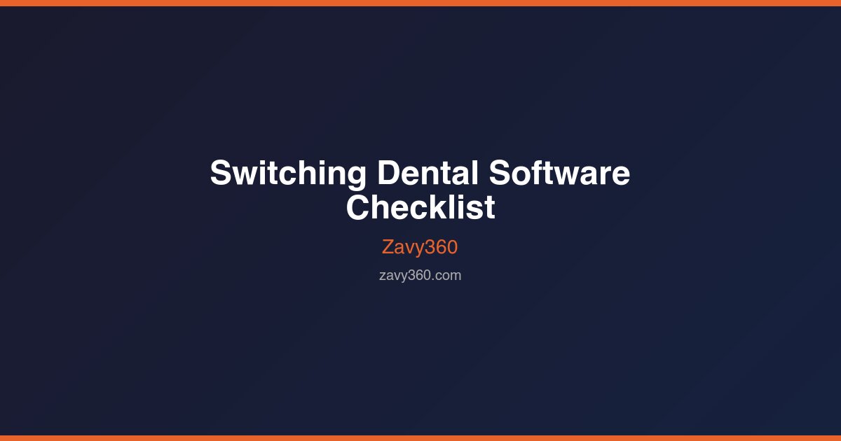 Switching Dental Software: The Complete Checklist for Australian Practices
